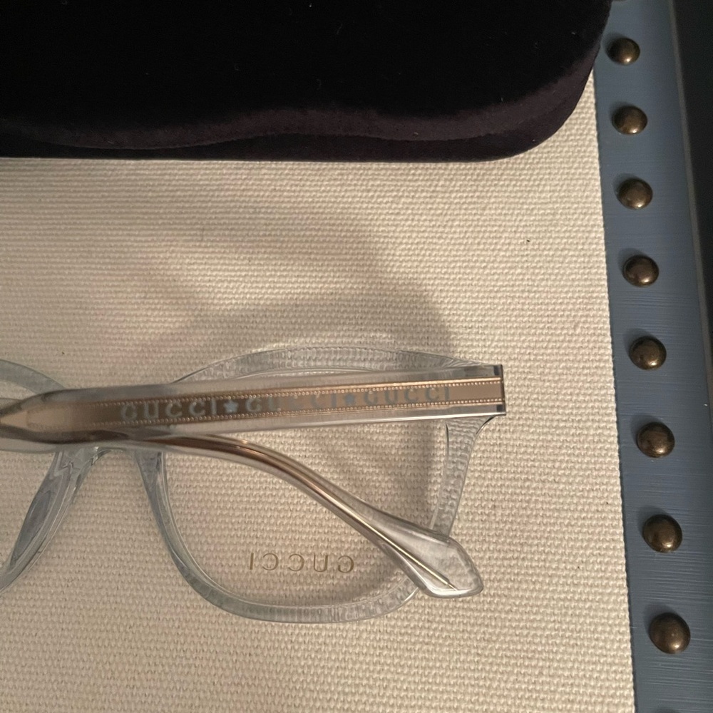 Gucci Women's Transparent Frame Glasses - Picture 6 of 14
